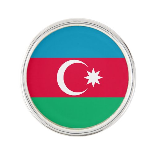 Patriotic Azerbaijan Flag Lapel Pin