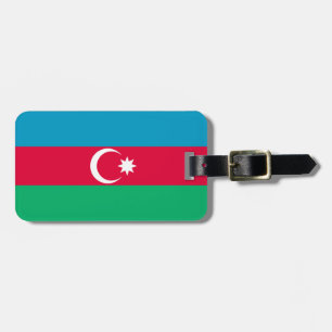Patriotic Azerbaijan Flag Luggage Tag
