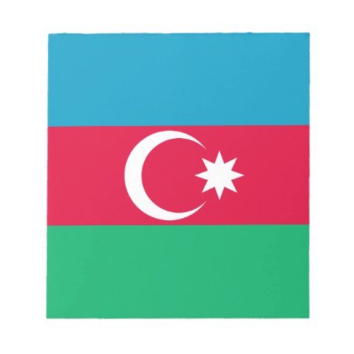 Patriotic Azerbaijan Flag Notepad