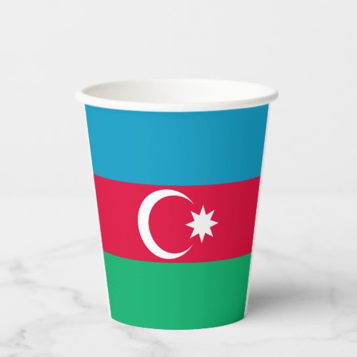 Patriotic Azerbaijan Flag Paper Cups