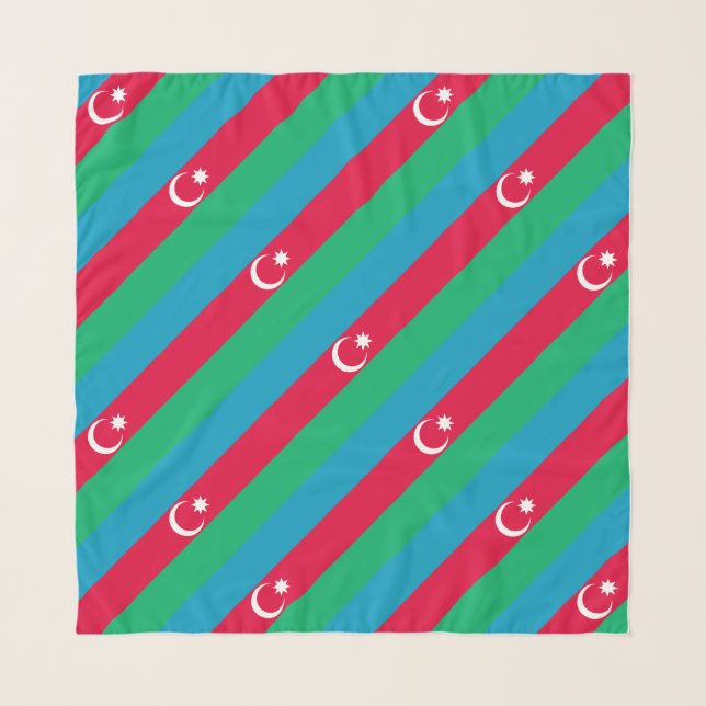 Patriotic Azerbaijan Flag Scarf (Front)