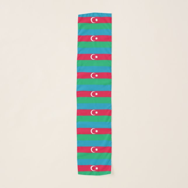Patriotic Azerbaijan Flag Scarf (Front)