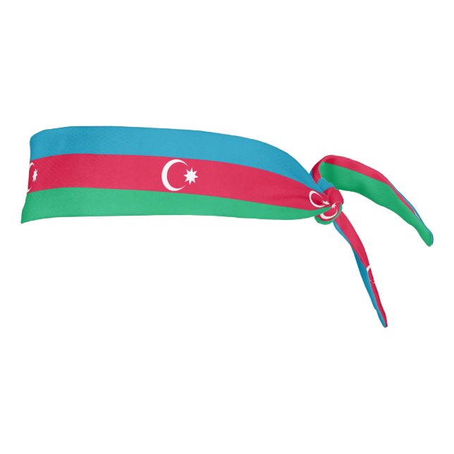Patriotic Azerbaijan Flag Tie Headband (Rotate 90)