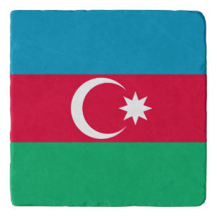 Patriotic Azerbaijan Flag Trivet