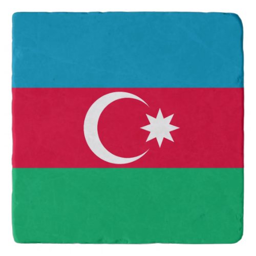 Patriotic Azerbaijan Flag Trivet