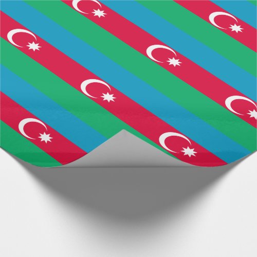 Patriotic Azerbaijan Flag Wrapping Paper