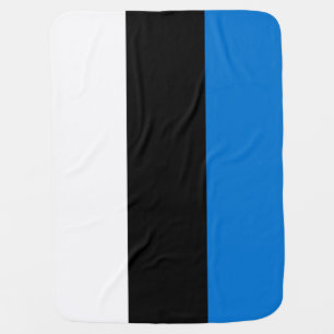 Patriotic baby blanket with Flag of Estonia