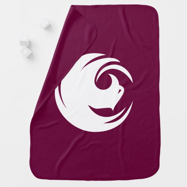 Patriotic baby blanket with Flag of Phoenix City (In Situ)