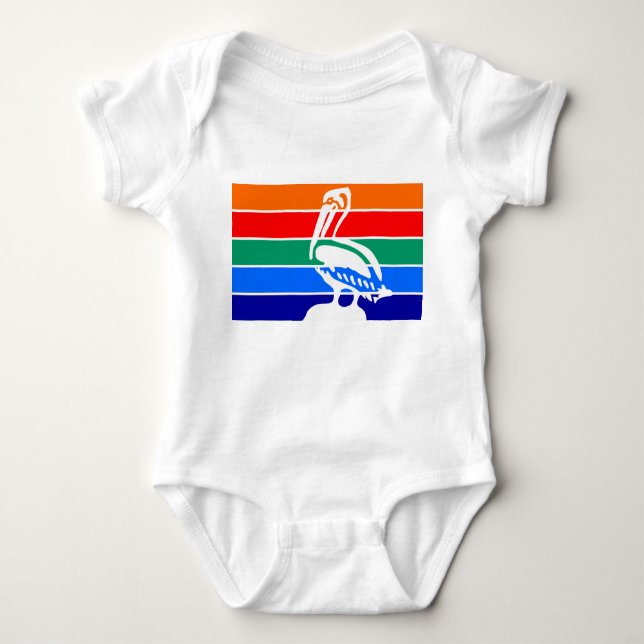 Patriotic baby bodysuit, flag of St. Petersburg Baby Bodysuit (Front)