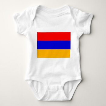 Patriotic Baby Bodysuit With Flag Armenia by AllFlags at Zazzle
