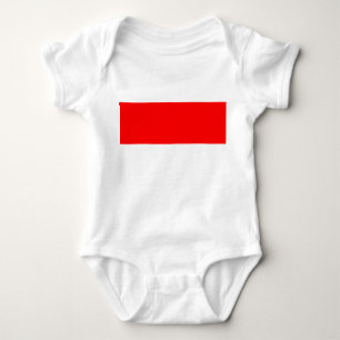 Patriotic baby bodysuit with flag Indonesia