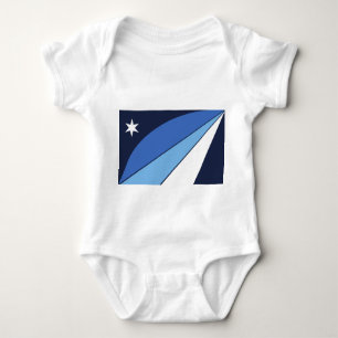 Patriotic baby bodysuit with flag of Columbia