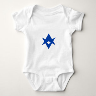 Patriotic baby bodysuit with flag of Toyota City