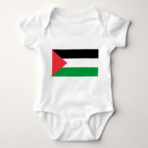 Patriotic baby bodysuit with flag Palestine