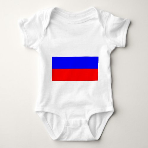 Patriotic baby bodysuit with flag Russia