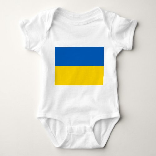 Patriotic baby bodysuit with flag Ukraine