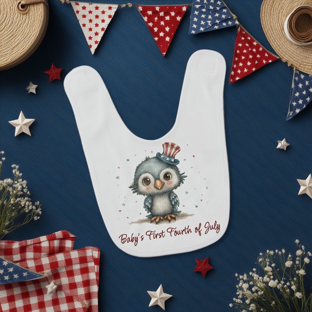 Patriotic Baby Eagle 4th of July Bib (Creator Uploaded)