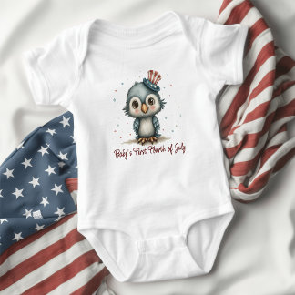 Patriotic Baby Eagle 4th of July Bodysuit