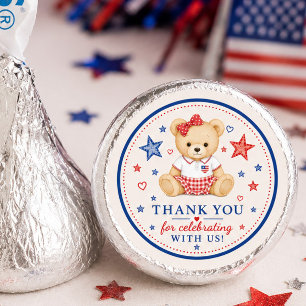 Patriotic Baby Shower Candy Kisses