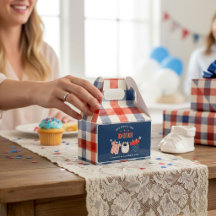 Patriotic Baby Shower Favor Box