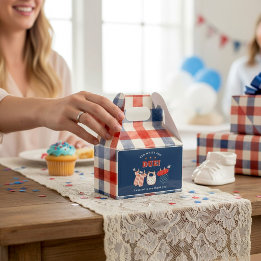 Patriotic Baby Shower Favor Box