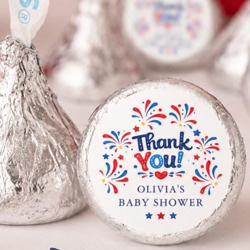 Patriotic Baby Shower Favor Stickers