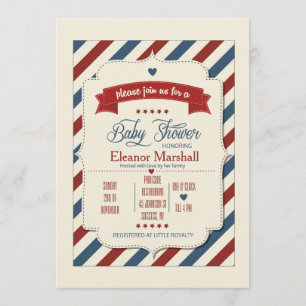 Patriotic Baby Shower Invitation