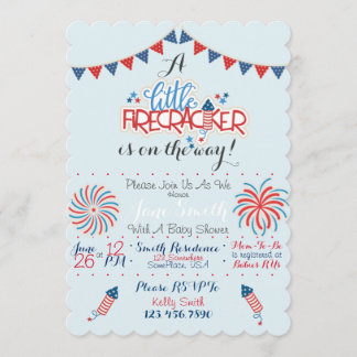 Patriotic Baby Shower Invitation