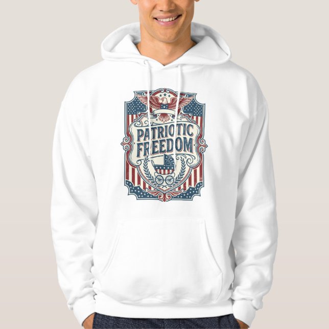 Patriotic Baby Shower Vector Graphic Tee (Front)