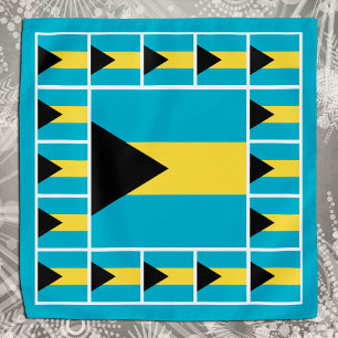 Patriotic Bahamas Flag Bandana, fashion Bahamas Bandana