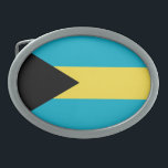 Patriotic Bahamian Flag Belt Buckle<br><div class="desc">The national flag of Bahamas.</div>
