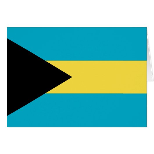 Patriotic Bahamian Flag Cards (Front Horizontal)