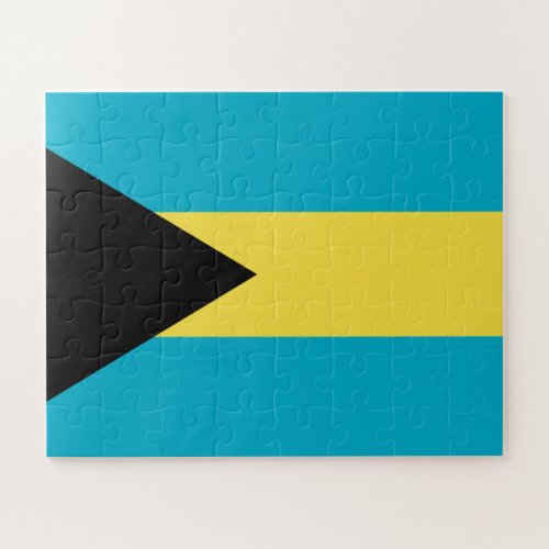 Patriotic Bahamian Flag Jigsaw Puzzle