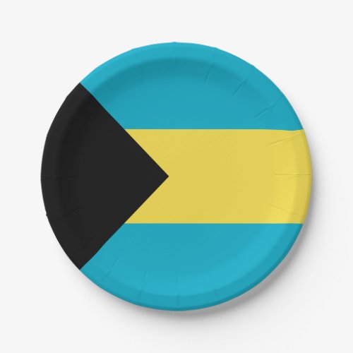 Patriotic Bahamian Flag Paper Plates