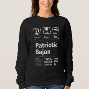 Patriotic Bajan Patriotism Barbados Country Pride  Sweatshirt