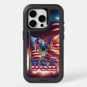 Patriotic Bald American Eagle iPhone 15 Pro Case
