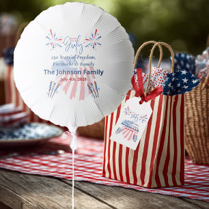 Patriotic Bald Eagle America 250th 4th of July Balloon