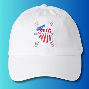 Patriotic Bald Eagle America 250th 4th of July Hat