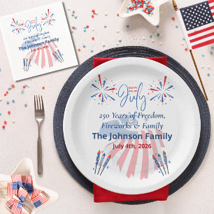  Patriotic Bald Eagle America 250th 4th of July Napkins