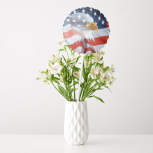 Patriotic Bald Eagle American Flag Balloon