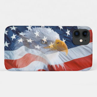Patriotic Bald Eagle American Flag Case-Mate iPhon iPhone 11 Case