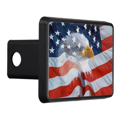 Patriotic Bald Eagle American Flag Hitch Cover Zazzle