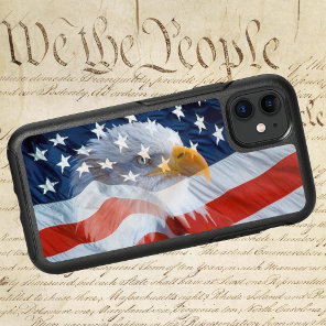 Patriotic Bald Eagle American Flag OtterBox Symmetry iPhone 11 Case