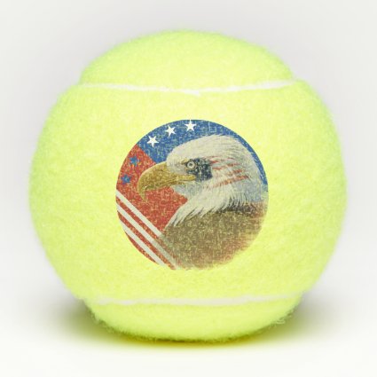 Patriotic Bald Eagle American Flag
