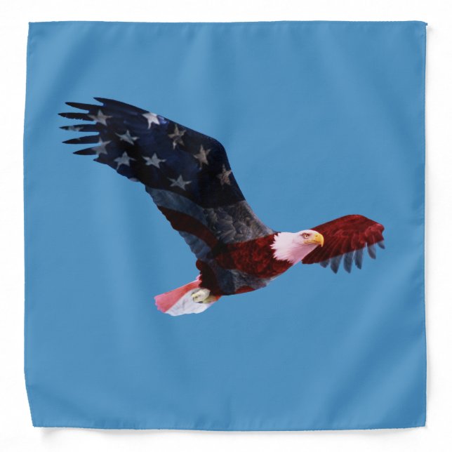 Patriotic Bald Eagle Bandana (Front)
