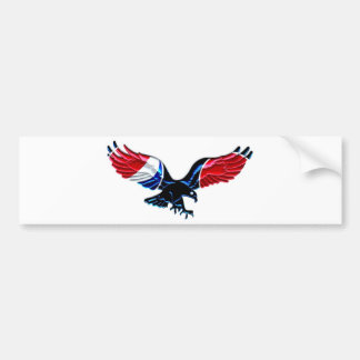 Patriotic Bald Eagle Bumper Sticker