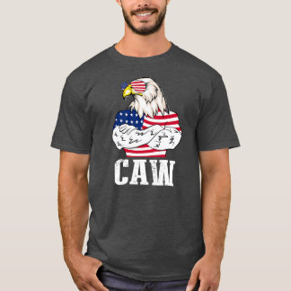 Patriotic Bald Eagle Caw 4th of July American T-Shirt