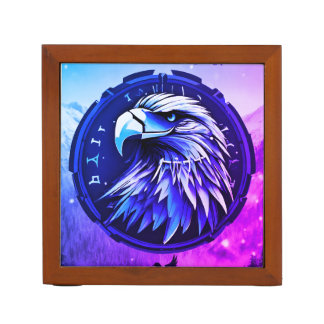 Patriotic Bald Eagle Desk Organizer