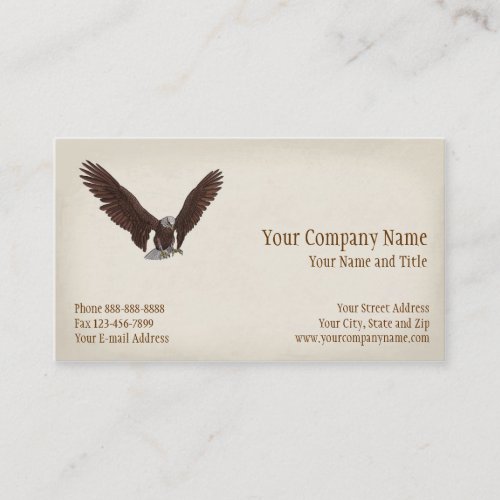 Patriotic Bald Eagle Environmentalist Business Business Card