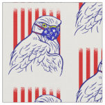 patriotic bald eagle face mask american flag fabric